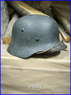 WW2 German Original M35 helmet size 68 free shipping