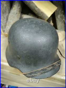 WW2 German Original M35 helmet size 68 free shipping