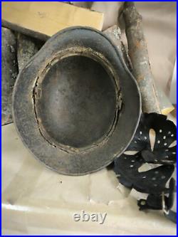 WW2 German Original M40 helmet size 64 original paint Free Shipping WW2 German Original M40 helmet size 64 original paint Free Shipping
