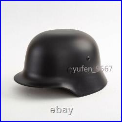 WW2 German WWII Soldier M35 Helmet Steel Material Stahlhelm Black Green Color