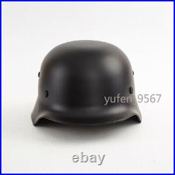 WW2 German WWII Soldier M35 Helmet Steel Material Stahlhelm Black Green Color