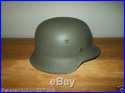 WW2 German Wehrmacht Heer M42 NAMED Combat Helmet 100% ORIGINAL NICE