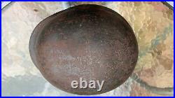 WW2 German Wehrmacht M40 combat helmet. Original and complete, as found