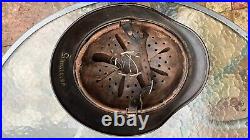 WW2 German Wehrmacht M40 combat helmet. Original and complete, as found