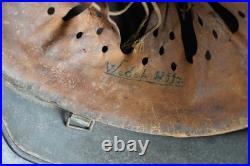 WW2 German heer army camo Helmet M35 combat US military Veteran estate stahlhelm