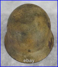 WW2 German heer army camo Helmet M35 combat US military Veteran estate stahlhelm