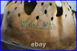 WW2 German heer army camo Helmet M35 combat US military Veteran estate stahlhelm