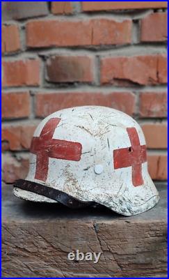 WW2 German helmet M40 size 60 liner 53 Medic, Very small, very rare