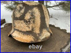 WW2 German helmet M42 62 Winter