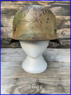 WW2 German helmet M42 Normandy Camo