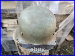 WW2 German helmet, Original helmet M42, helmet German, WWII helmet size 64
