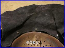 WW2 German named Aluminum police/ fire helmet with skirt