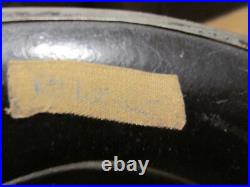 WW2 German named Aluminum police/ fire helmet with skirt