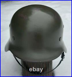 WW2 German original M35 steel helmet. EF64