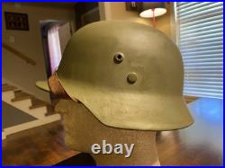WW2 German style Hungarian M38 Helmet DR66 Restored WW2 German style Hungarian M38 Helmet DR66 Restored