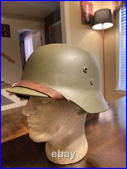 WW2 German style Hungarian M38 Helmet DR66 Restored WW2 German style Hungarian M38 Helmet DR66 Restored
