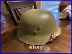 WW2 German style Hungarian M38 Helmet DR66 Restored WW2 German style Hungarian M38 Helmet DR66 Restored