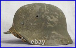 WW2 German wehrmacht Camo paint sand Helmet M40 Army combat stahlhelm named vet
