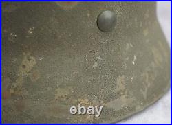 WW2 German wehrmacht Camo paint sand Helmet M40 Army combat stahlhelm named vet