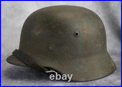 WW2 German wehrmacht sand Camo paint Heer Helmet M35 Army combat stahlhelm vet WW2 German wehrmacht sand Camo paint Heer Helmet M35 Army combat stahlhelm vet