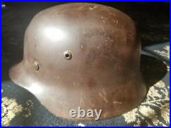 WW2 M35 German Helmet. Guaranteed ALL original. Shell marked NS 66