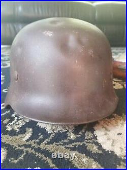 WW2 M35 German Helmet. Guaranteed ALL original. Shell marked NS 66