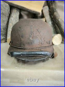 WW2 M35 German Helmet WWII M 35. Combat helmet size 62