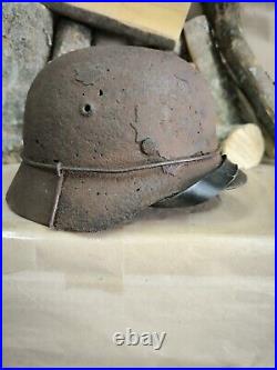 WW2 M35 German Helmet WWII M 35. Combat helmet size 62