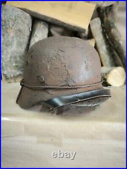 WW2 M35 German Helmet WWII M 35. Combat helmet size 62