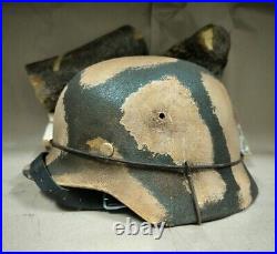 WW2 M35 German Helmet WWII M 35. Combat helmet size 66