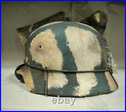 WW2 M35 German Helmet WWII M 35. Combat helmet size 66