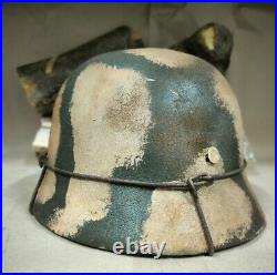 WW2 M35 German Helmet WWII M 35. Combat helmet size 66