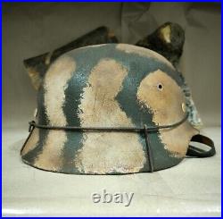 WW2 M35 German Helmet WWII M 35. Combat helmet size 66