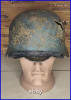 WW2 M35 German Helmet WWII M 35 Original Paint Combat size 64 Free Shipping