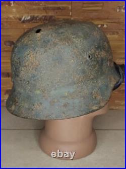 WW2 M35 German Helmet WWII M 35 Original Paint Combat size 64 Free Shipping