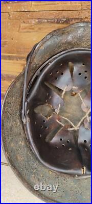 WW2 M35 German Helmet WWII M 35 Original Paint Combat size 64 Free Shipping