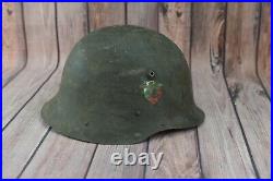 WW2 M36 German Combat Helmet War Bulgarian Flag Size 58 WWII