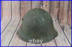 WW2 M36 German Combat Helmet War Bulgarian Flag Size 58 WWII