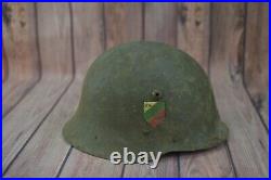 WW2 M36 German Helmet War Bulgarian Flag size 55 1936 WWII