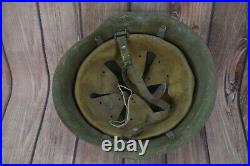 WW2 M36 German Helmet War Bulgarian Flag size 55 1936 WWII