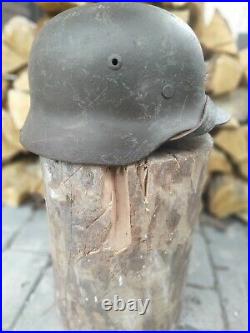 WW2 M40 German Helmet WWII M 40. Combat helmet. Size 64