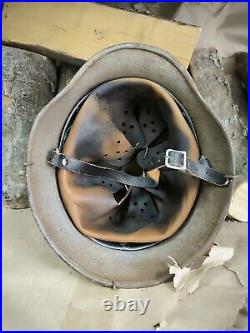 WW2 M40 German Helmet WWII M 40. Combat helmet. Size 64