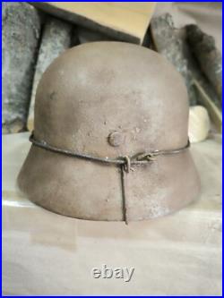 WW2 M40 German Helmet WWII M 40. Combat helmet. Size 64