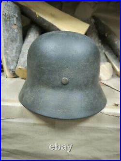 WW2 M40 German Helmet WWII M 40. Combat helmet. Size 64 Free Shipping