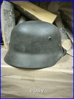 WW2 M40 German Helmet WWII M 40. Combat helmet. Size 64 Free Shipping