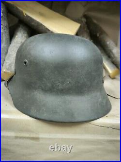 WW2 M40 German Helmet WWII M 40. Combat helmet. Size 64 Free Shipping