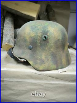 WW2 M40 German Helmet WWII M 40. Combat helmet size 64 Free Shipping