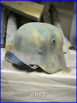 WW2 M40 German Helmet WWII M 40. Combat helmet size 64 Free Shipping