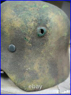 WW2 M40 German Helmet WWII M 40. Combat helmet size 64 Free Shipping