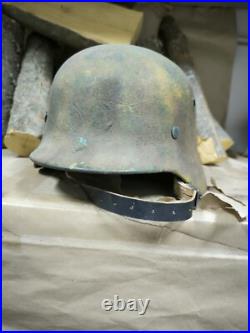WW2 M40 German Helmet WWII M 40. Combat helmet size 64 Free Shipping